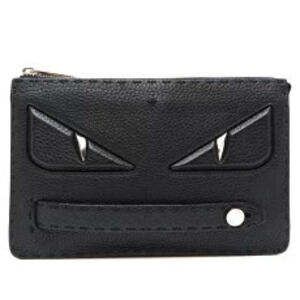 Fendi Selleria Monster Shoulder Bag Calf Black